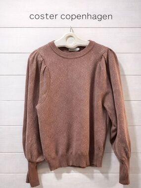 COSTER COPENHAGEN Brown Knit Sweater Size M